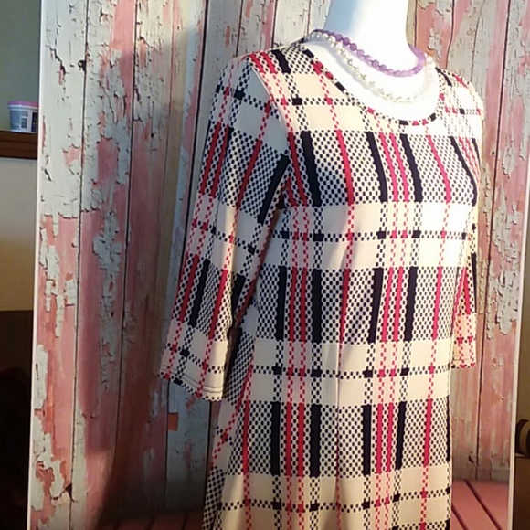 Firmiana High/Low, Checkered Dress. - Picture 2 of 4